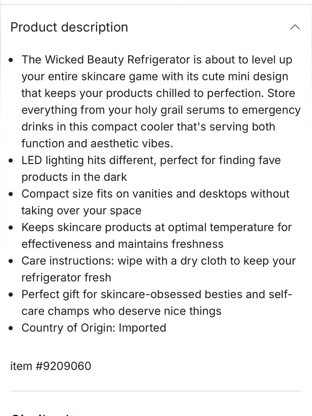Wicked mini makeup fridge Glinda Green